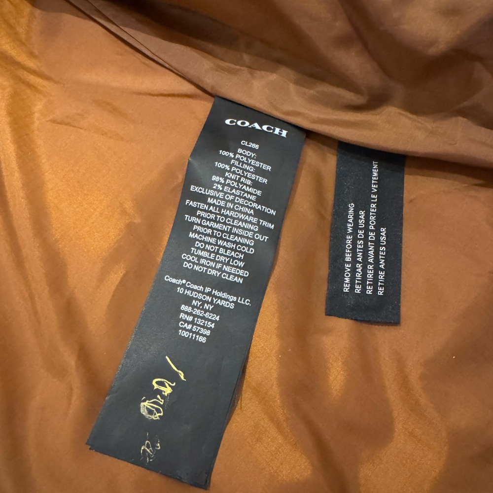 Coach Green Quilted Puffer Jacket - Picture 9 of 11